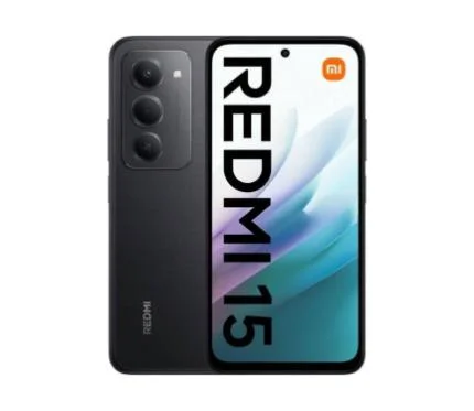هاتف ذكي REDMI Note 15 Midnight Black بشاشة AMOLED 120Hz - 6932554445249