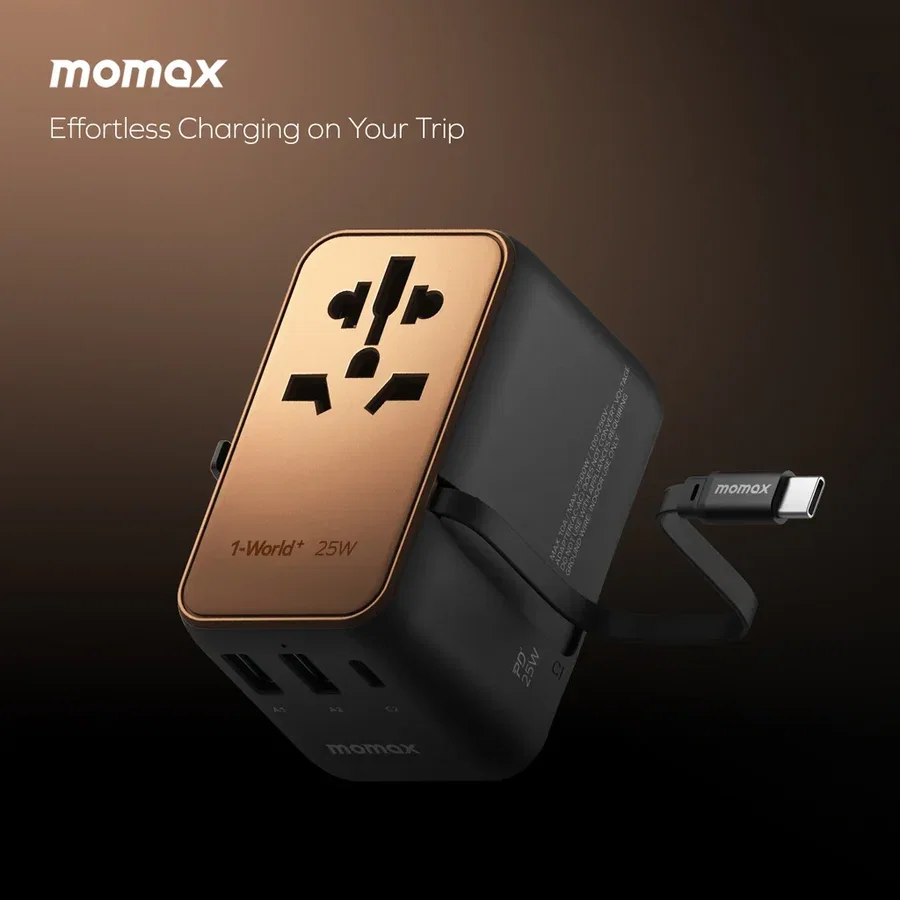 شاحن Momax UA20L2 مزدوج المنافذ USB-C بقوة 65 واط - 3554 — 2