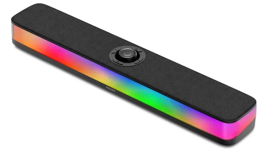 مكبر صوت بلوتوث لاسلكي مع إضاءة RGB - SPA4000BK-00 — 2