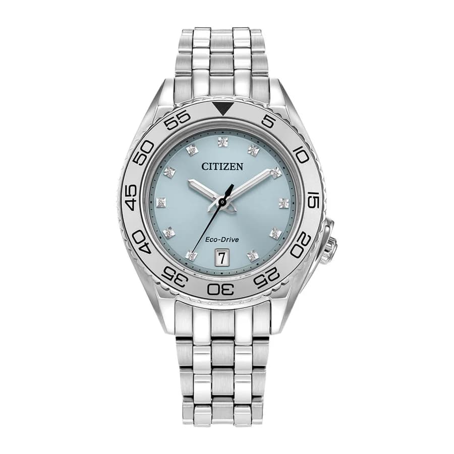 ساعة يد نسائية أنيقة بتقنية Eco-Drive من CITIZEN - FE6161-54L