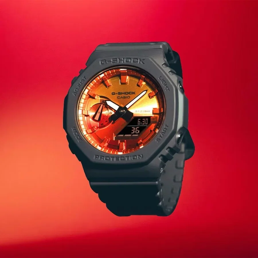 ساعة يد رجالية أنيقة من كاسيو G-SHOCK GA-2100FL-8ADR