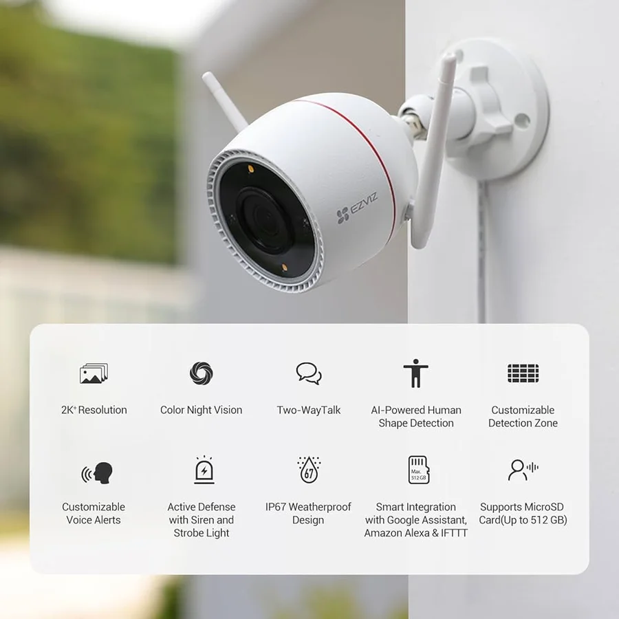 كاميرا مراقبة خارجية عالية الدقة EZVIZ H3c 4MP EZVIZ25 — 3