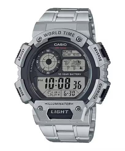 ساعة كاسيو AE-1400WHD-1AVDF رجالية بتصميم عصري ومقاومة للماء