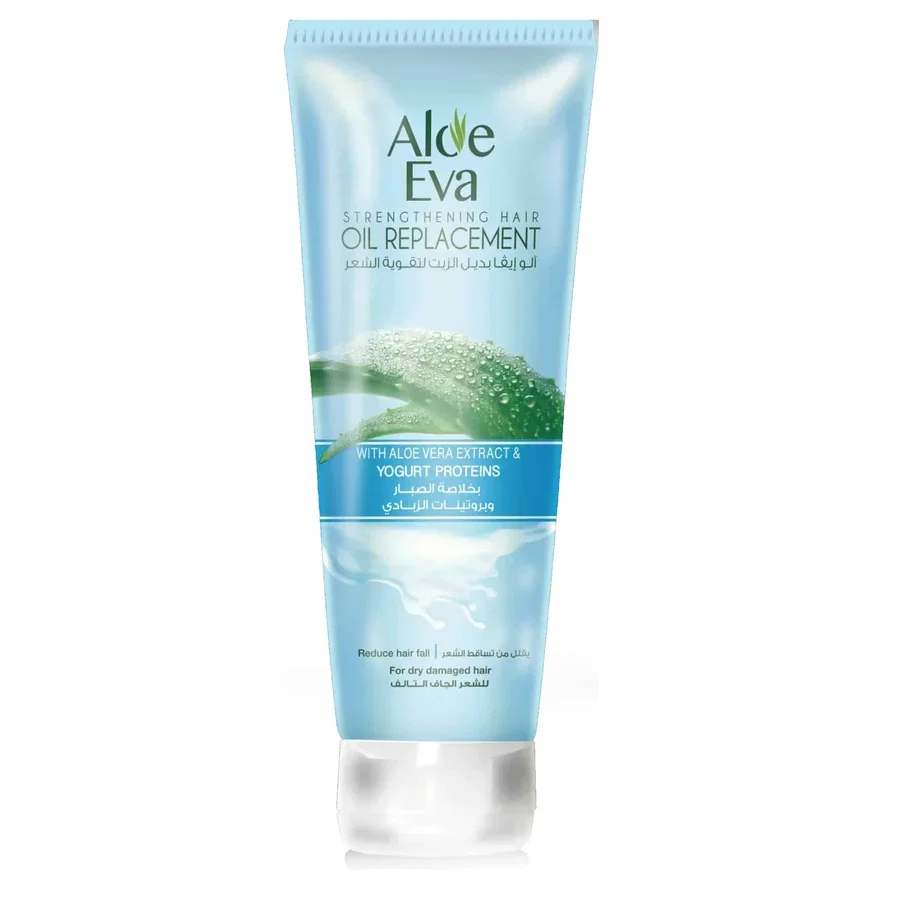 Aloe Eva بديل الزيت بالألوفيرا وبروتينات الزبادي 250 مل للشعر الجاف التالف - 6223004371622