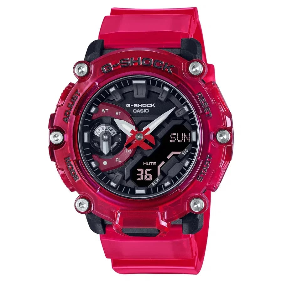 ساعة يد رجالية مقاومة للصدمات من كاسيو G-Shock GA-2200SKL-4ADR