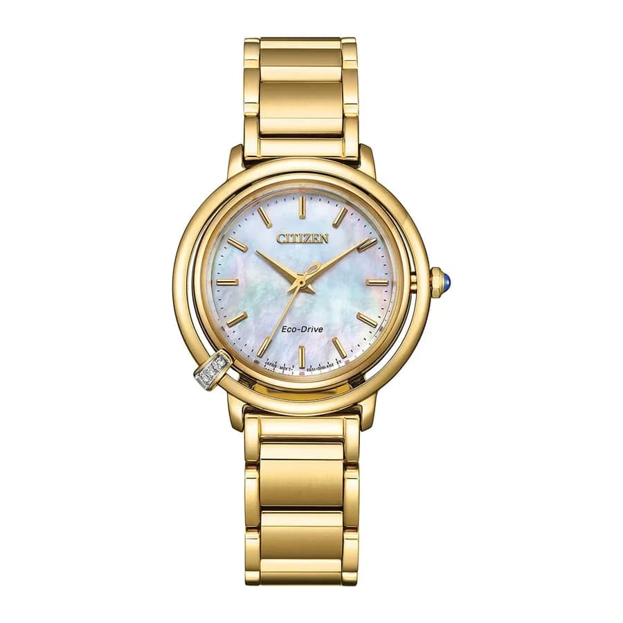 ساعة نسائية أنيقة بتقنية Eco-Drive من Citizen - EM1092-64D