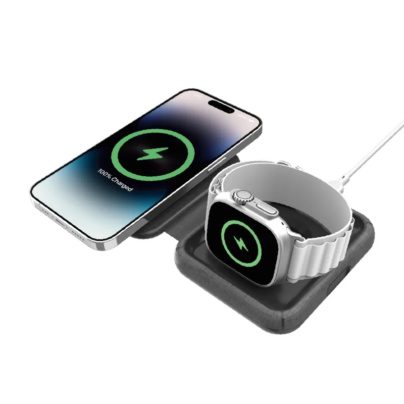 شاحن Momax Q.Mag Go 20W لاسلكي ثنائي مع MagSafe - 3118
