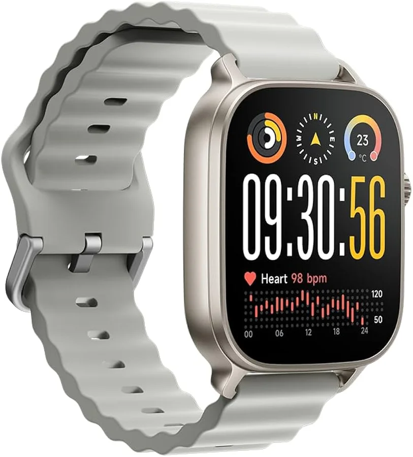 ساعة Realme Watch 5 الذكية بشاشة AMOLED كبيرة وبطارية تدوم طويلاً - RMW2501 Titanium Silver TR — 3