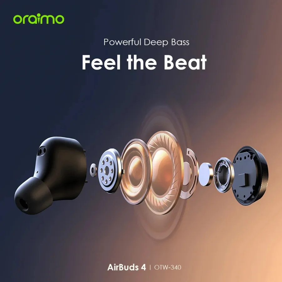سماعات رأس لاسلكية Oraimo OTW-340 بتصميم مريح وصوت عالي الجودة - 5631 — 3