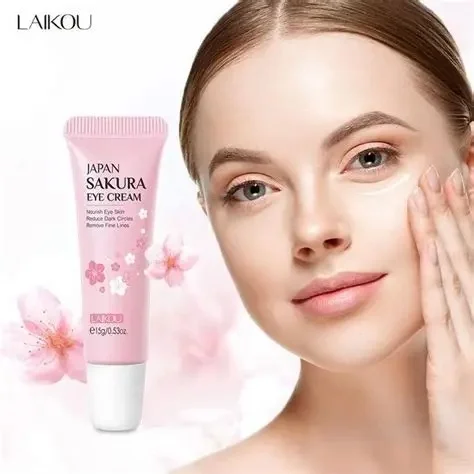 كريم معالجة لمنطقة تحت العين Sakura Eye Cream أبيض - 6925464090616