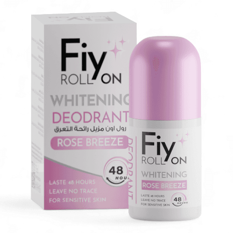FIY ROLL ON DEODORANT ROSE BREEZE 75ML- رول فاي مزيل رائحة التعرق روزي بريزي 75 مل