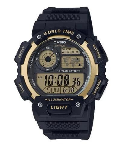 ساعة رياضية رقمية كاسيو AE-1400WH-9AVDF مع ميزات متعددة