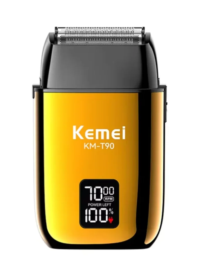 ماكنة حلاقة كيمي الذهبية بشاشة رقمية km-TX9