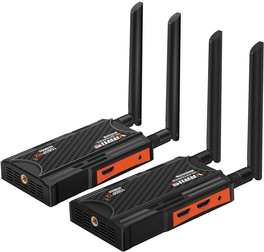 مجموعة جهاز إرسال واستقبال HDMI لاسلكي بدقة FHD لمسافة 200 متر - 130019