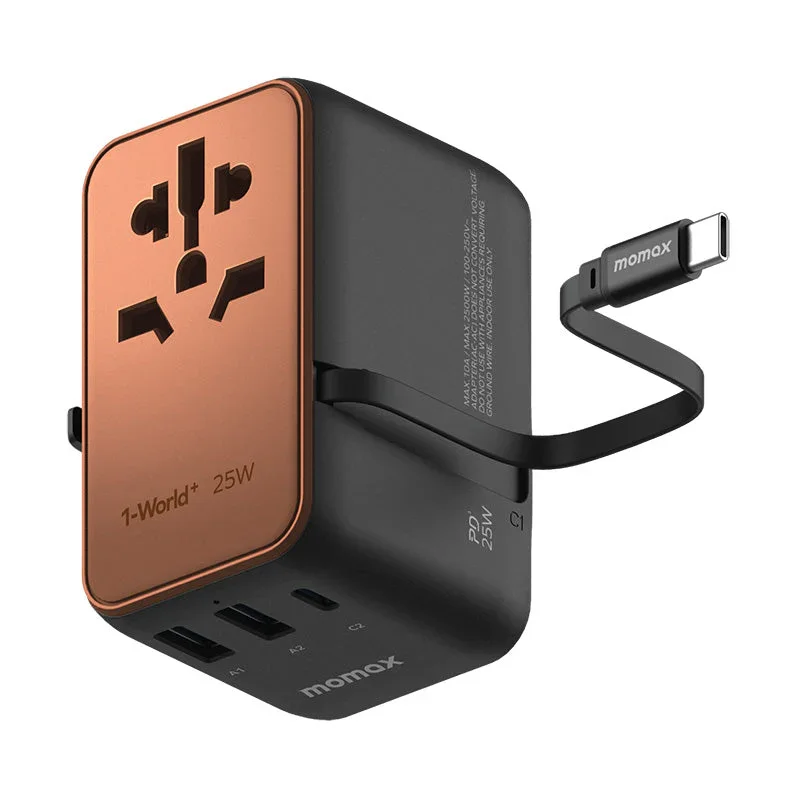 شاحن Momax UA20L2 مزدوج المنافذ USB-C بقوة 65 واط - 3554