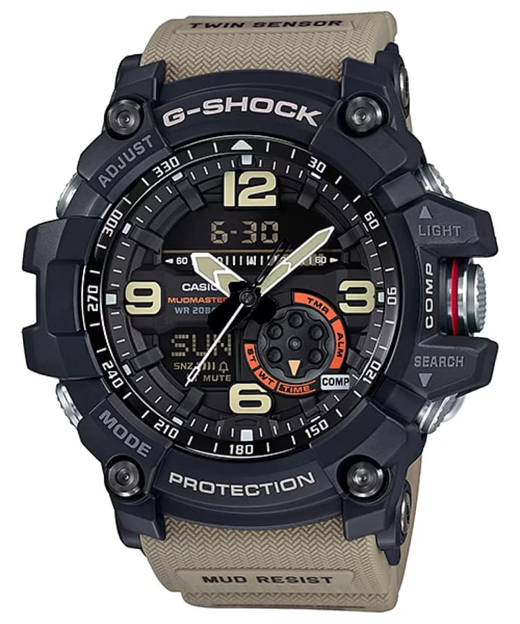 ساعة يد رجالية مقاومة للطين والغبار من كاسيو G-SHOCK موديل GG-1000-1A5DR