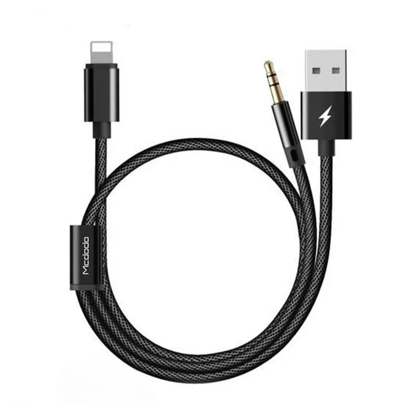 كابل MC 2 في 1 LTG إلى DC3.5 AUX + USB بطول 1.2 متر - CA-3461