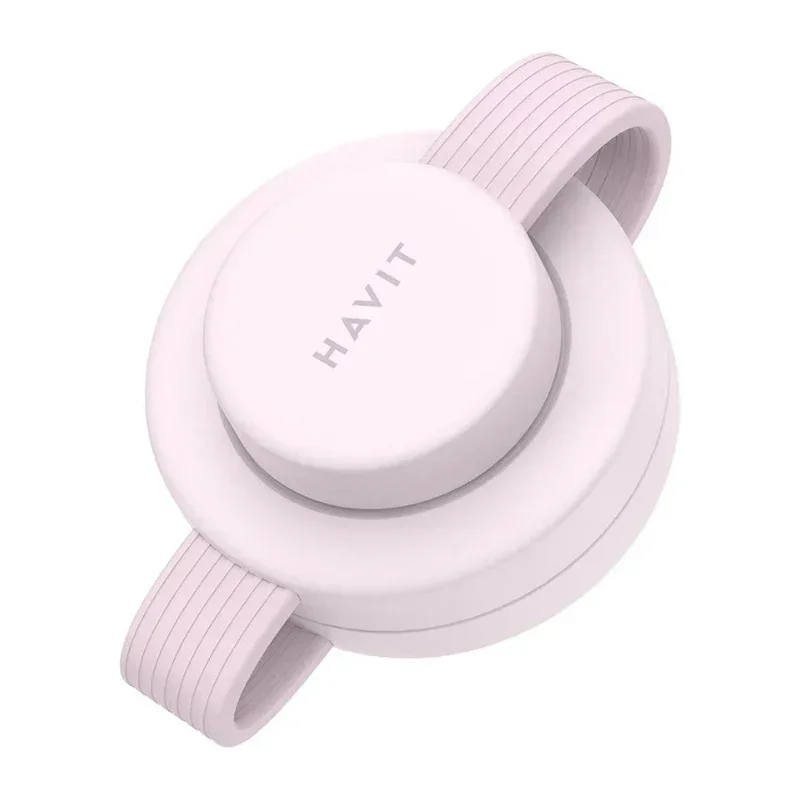 شاحن لاسلكي 3 في 1 قابل للطي من Havit وردي W3105-Pink