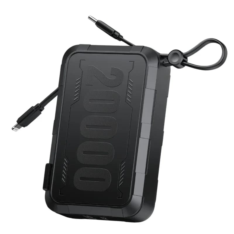 شاحن طوارئ Havit PB5231 بسعة 20000mAh وطاقة 22.5W مع كابلين مدمجين - 6599