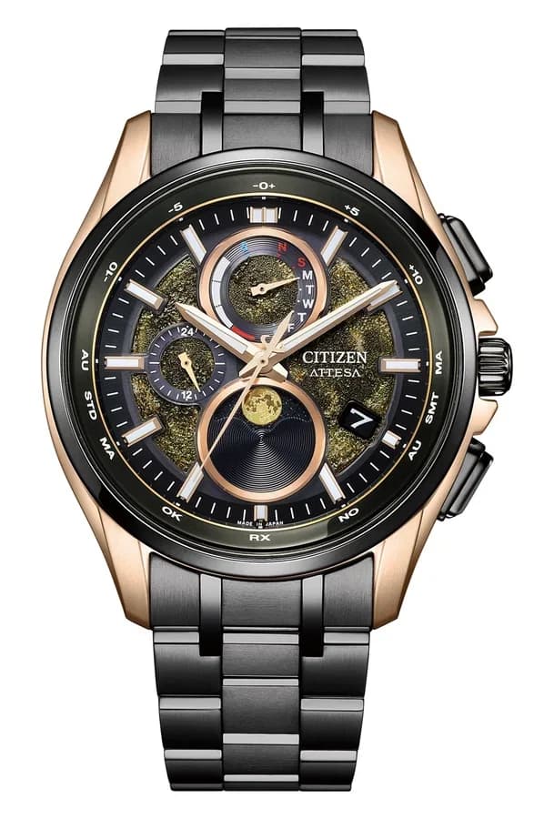 ساعة تناظرية رجالية من سيتيزن بتقنية Eco-Drive وسوار Super Titanium BY1009-64Y