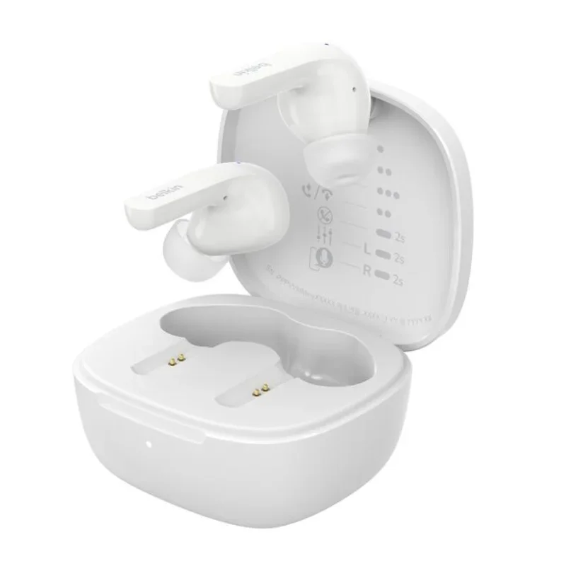 سماعات Belkin SoundForm Motion اللاسلكية الحقيقية البيضاء AUC010btWH
