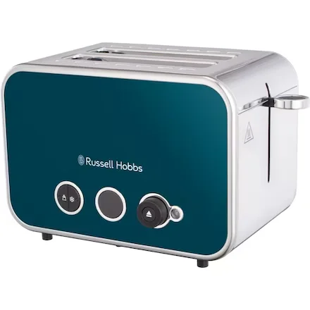 محمصة خبز كهربائية بمستويين من RUSSELL HOBBS موديل 26431-56 بلون أزرق وفضي