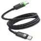 كابل USB-C إلى USB-C مغناطيسي ذاتي اللف بقوة 60 واط وطول 1.2 متر - CA-2000 — 2