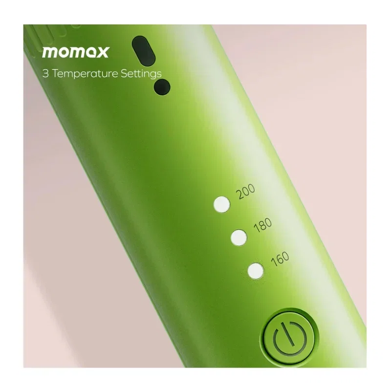مكواة شعر Momax Care Styler اللاسلكية المصغرة باللون الأخضر 3585 — 3