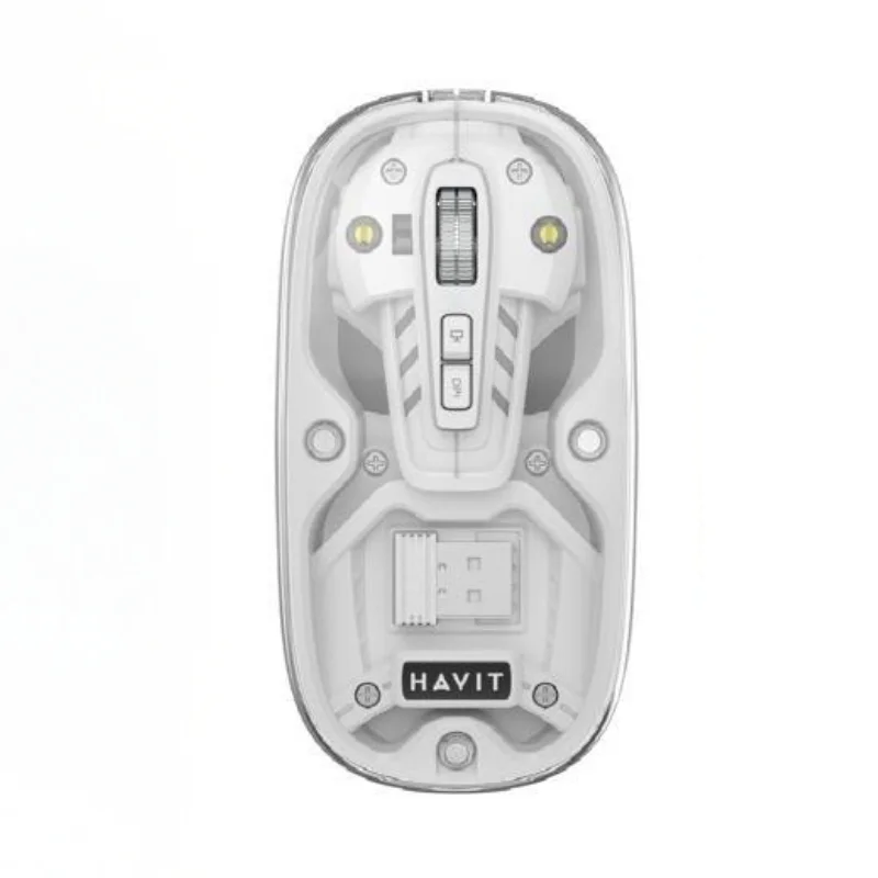 ماوس لاسلكي شفاف Havit MS62WB Pro مع 6 أزرار - 1685