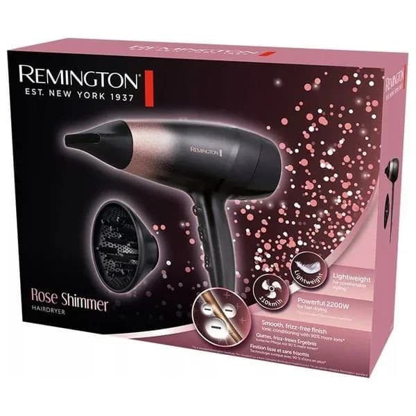 مجفف شعر احترافي بقوة 2200 واط مع تدفق هواء سريع من REMINGTON D5305