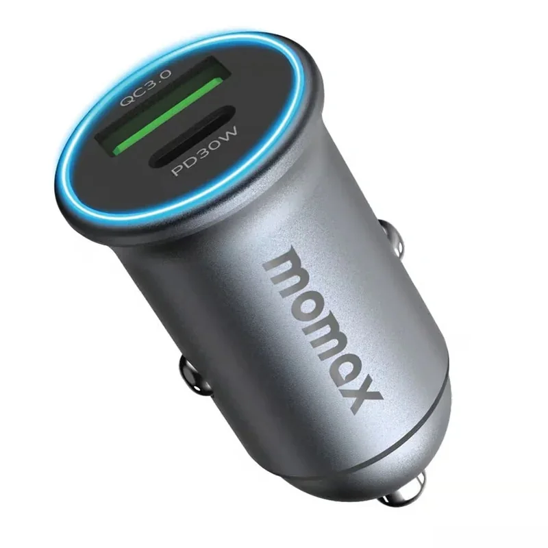 شاحن سيارة Momax MoVe 30W بمنفذين USB-C و USB-A - 3432 — 2