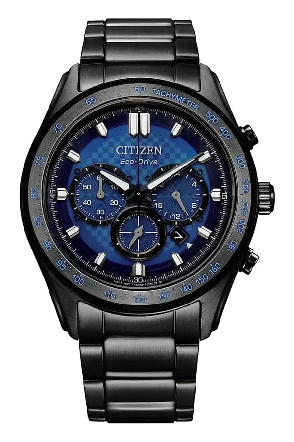 ساعة رجالية أنيقة من سيتيزن CA4459-85L بتقنية Eco-Drive وحزام ستانلس ستيل فضي