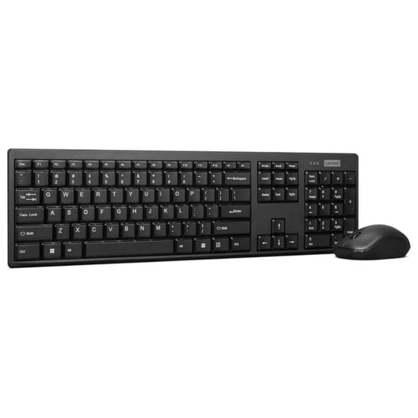 مجموعة كيبورد وماوس لاسلكية مريحة وفعالة من لينوفو - Lenovo-100-Wireless-Combo