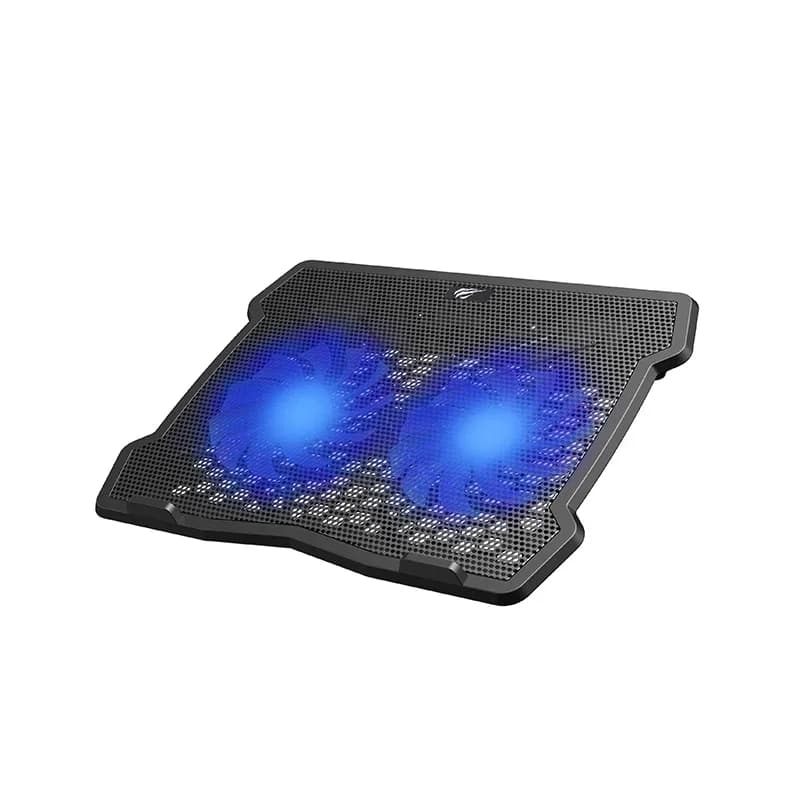 مروحة تبريد لابتوب هافيت F2075 مع 5 مراوح وتصميم مريح