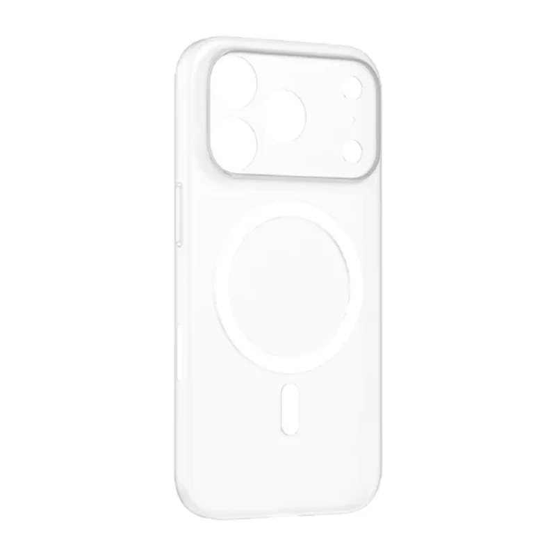 حافظة Momax CaseForm Lite مغناطيسية لهاتف iPhone 17 Pro Max أبيض شفاف 3377
