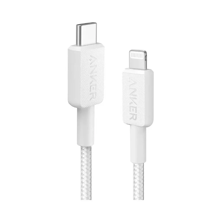 كيبل أنكر 322 USB-C إلى Lightning مضفر 3 أقدام أبيض 4967