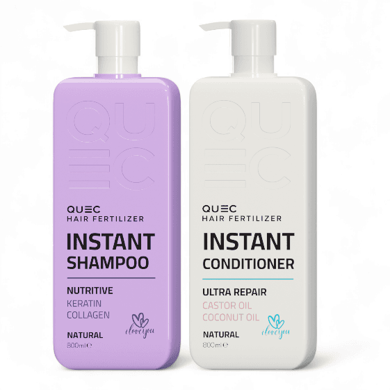 QUEC KIT INSTANT NOURISH GLOSS-SHAMPOO CONDITIONER شامبو الشعر — 2