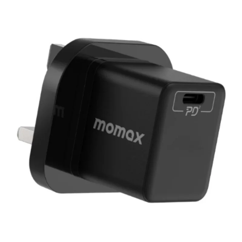 شاحن Momax One Plug 20W USB-C Mini Charger UK Black 2263 — 2