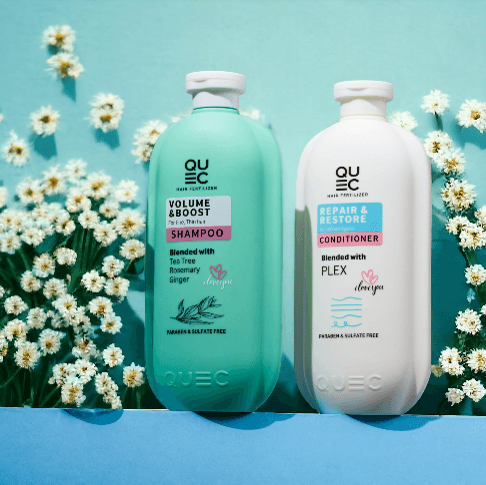QUEC KIT VITAMIN VOLUME  BOOST-SHAMPOOCONDITINOERSERUM-كويك كت فيتامين حجم وكثافة -شامبوبلسمسيروم — 5