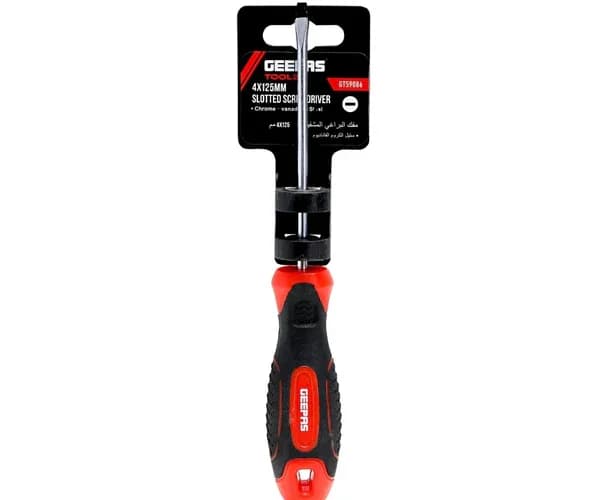 مفك مسطح GEEPAS TOOLZ SL 4X125MM - 6294015515770