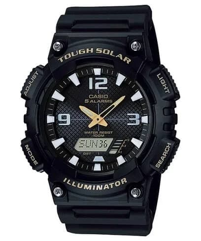 ساعة يد كاسيو AQ-S810W-1BVDF بتقنية Tough Solar وتصميم رياضي