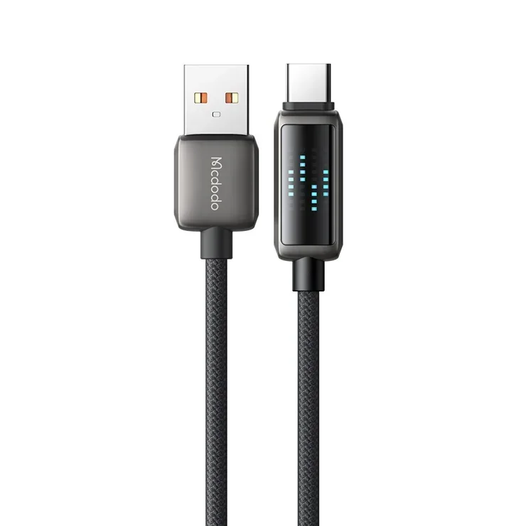 كيبل بيانات سريع USB-A إلى USB-C مع شاشة LED CA-2350