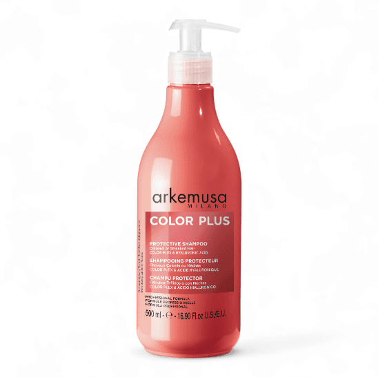 ARKEMUSA COLOR PLUS PROTECTIVE SHAMPOO FOR COLORED OR STREAKED HAIR 500ML-شامبو أركيموزا كولور بلاس الواقي للشعر المصبوغ أو المتقصف 500مل