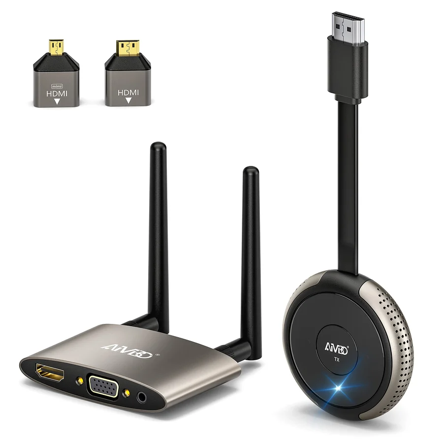 مجموعة جهاز إرسال واستقبال HDMI لاسلكي بدقة 4K - 250844