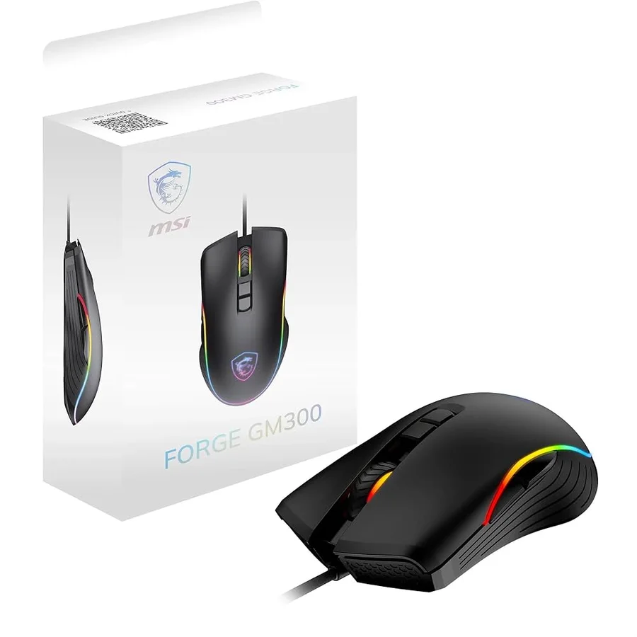 ماوس ألعاب MSI Forge GM300 RGB أسود - 250641