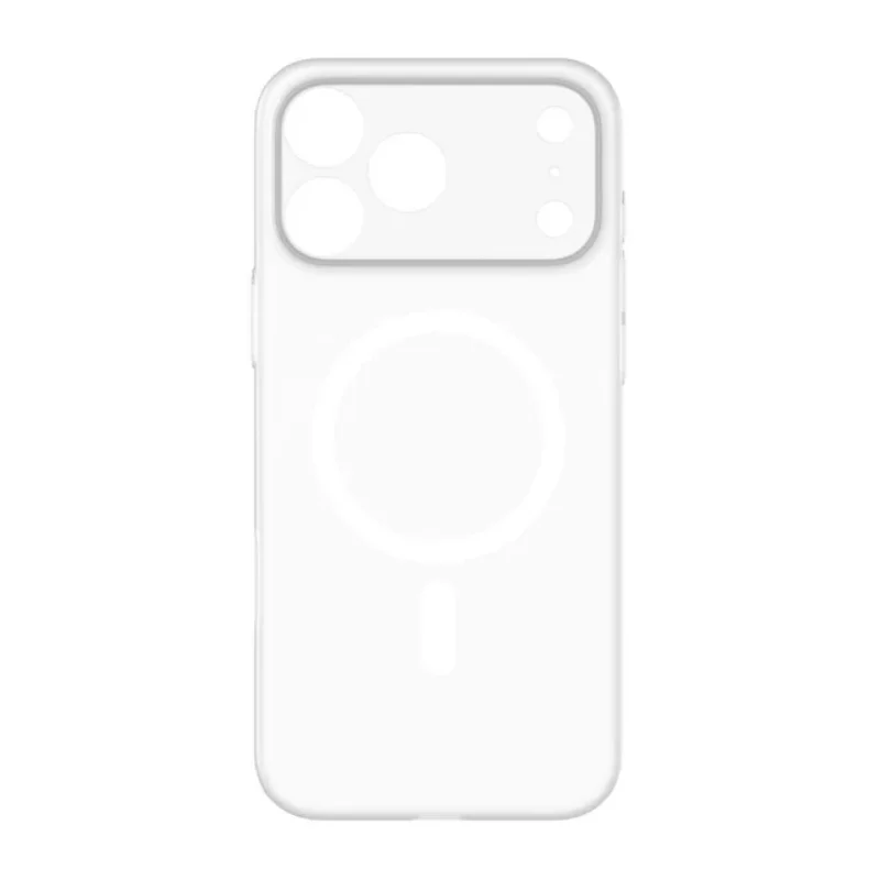 حافظة Momax CaseForm Lite مغناطيسية لهاتف iPhone 17 Pro Max أبيض شفاف 3377 — 2