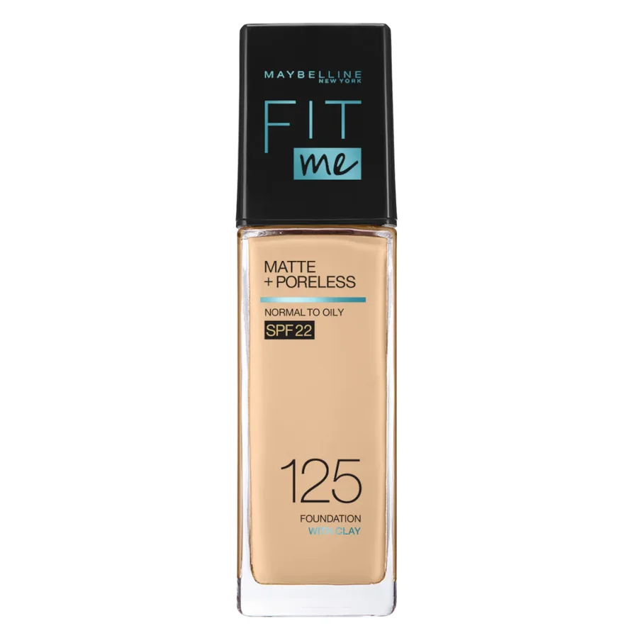 مايبيلين فيت مي كريم أساس مات + بورلس SPF 22، درجة 125 نود بيج