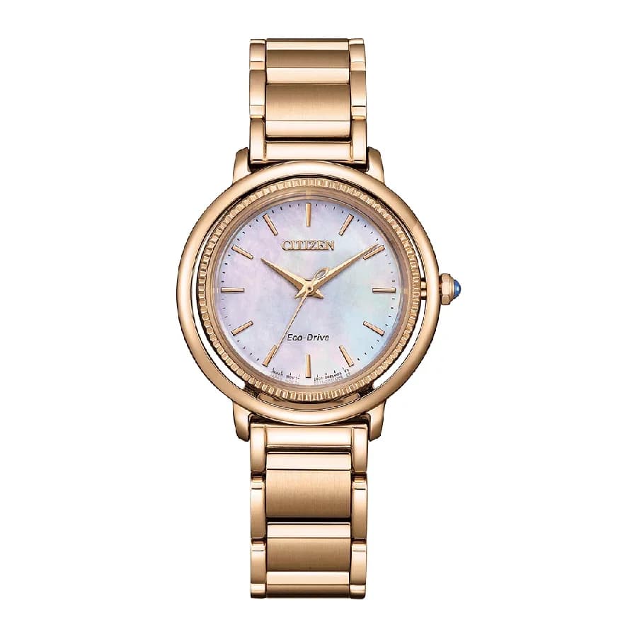 ساعة يد نسائية أنيقة بتقنية Eco-Drive من CITIZEN - EM1103-86Y