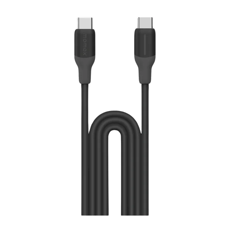 كيبل Momax 1-Link Flow CC X 60W USB-C بطول 2 متر - أسود 3345