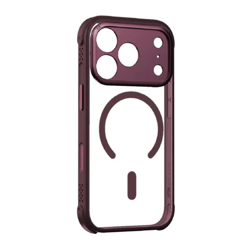 حافظة Momax CaseForm AiR مغناطيسية لهاتف iPhone 17 Pro Max - أحمر - 3196